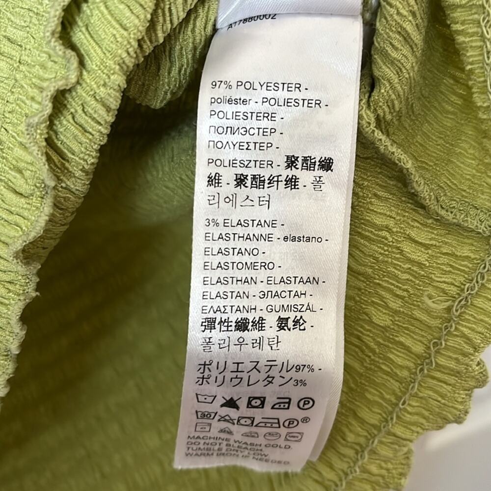 Levi’s Off Shoulder Crop Top Green Large - Picture 4 of 8
